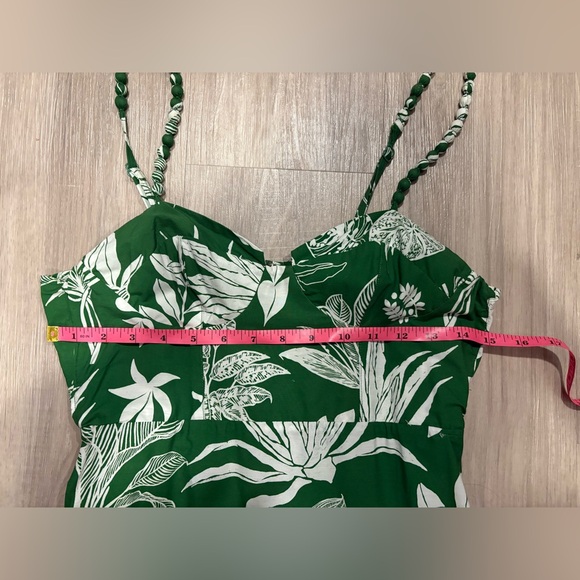 FARM RIO Forest Soul Mix Midi Dress Women's Size XS Green Motif - Picture 12 of 14